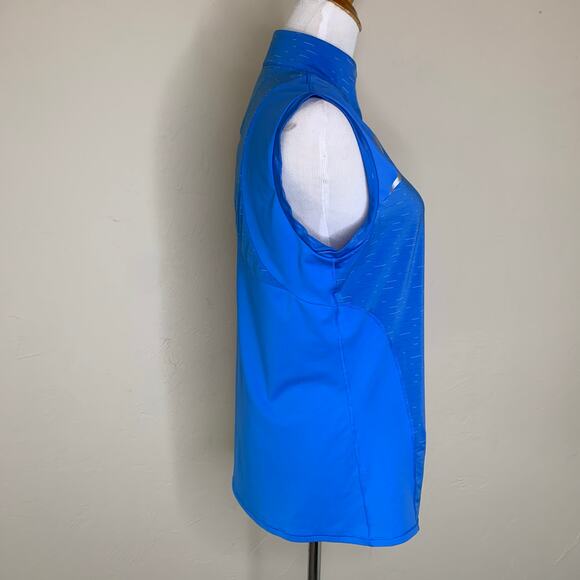 Annika Cutter & Buck Sleeveless Golf Polo Blue Sz Large - Picture 4 of 11